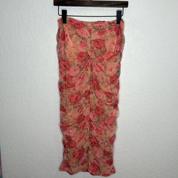 NWT Alamour The Label 2-Piece Shailee Midi Set Large Pink Floral - Picture 8 of 16